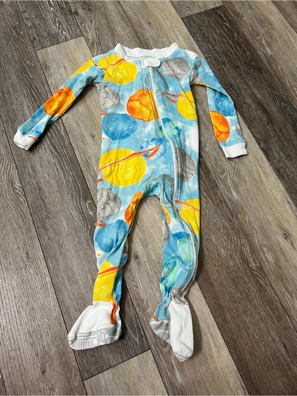 Burtโs Bees Baby space planets footie
